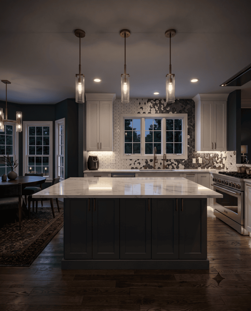 Modern kitchen finishes in a luxury prefab ADU