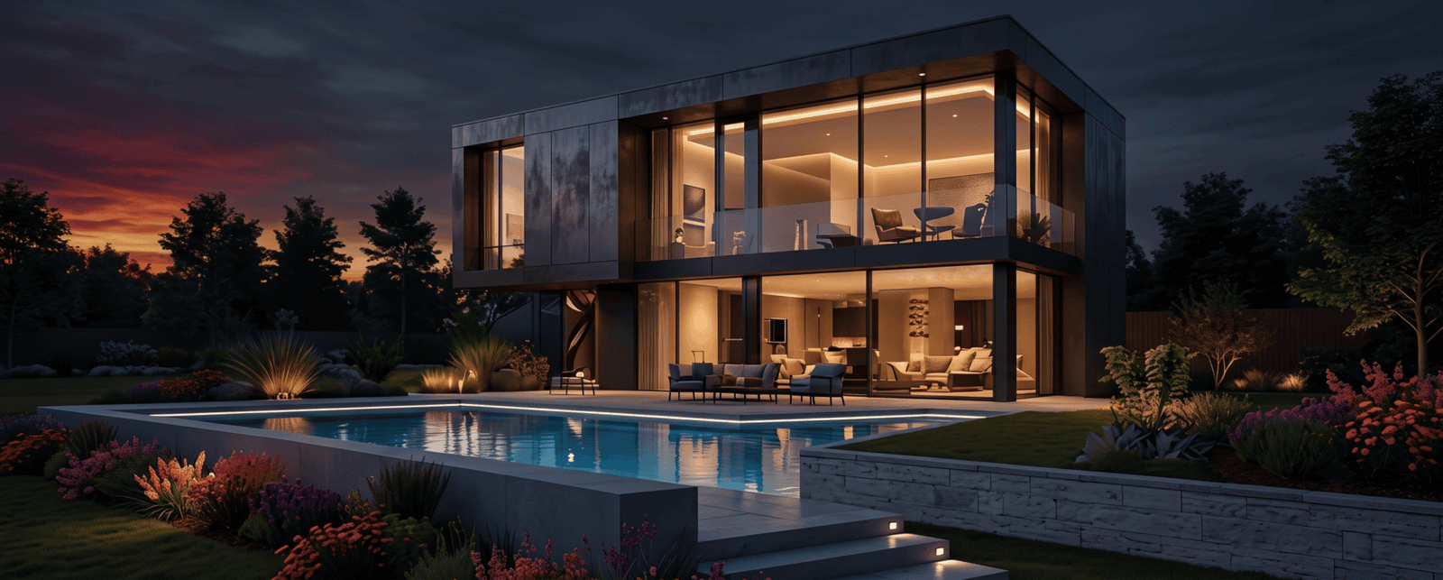 Aluminum pergola and outdoor living structure by Struxa