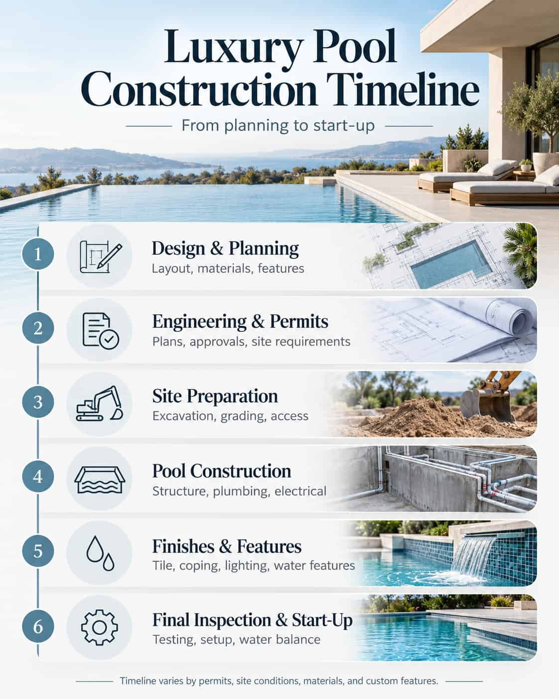 How Long Does It Take to Build a Luxury Pool 2 What Is the Typical Luxury Pool Construction Timeline?