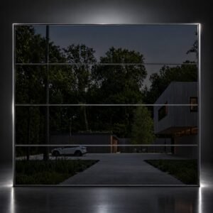 Struxa Full-View Mirrored Glass Garage Door
