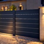 Struxa Modern Flat-Panel Driveway Gate
