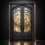 Struxa Wrought Iron Double Entry Door